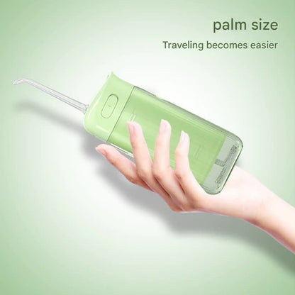 Portable Water Flosser - 70-Day Battery, 4 Modes, 5 Nozzles, IPX7 Waterproof, 200ml Telescopic Tank(Green) V888-ELOSUNG29812