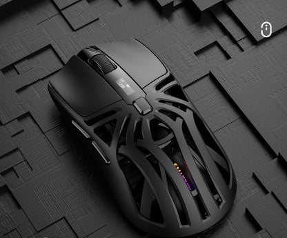 Tri-Mode Wireless Gaming Mouse - 1KHz Polling, 10000 DPI, Digital Display, Lightweight 73g(Black) V888-ELOSUNG29822