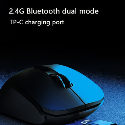 Ergonomic Vertical Wireless Mouse - Dual Mode (2.4G + Bluetooth), RGB Light, Rechargeable 500mAh V888-ELOSUNG29848