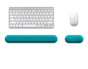 Ergonomic Keyboard & Mouse Wrist Rest Set - Soft Silicone, Non-Slip Base, Comfortable Support(blue) V888-ELOSUNG29870