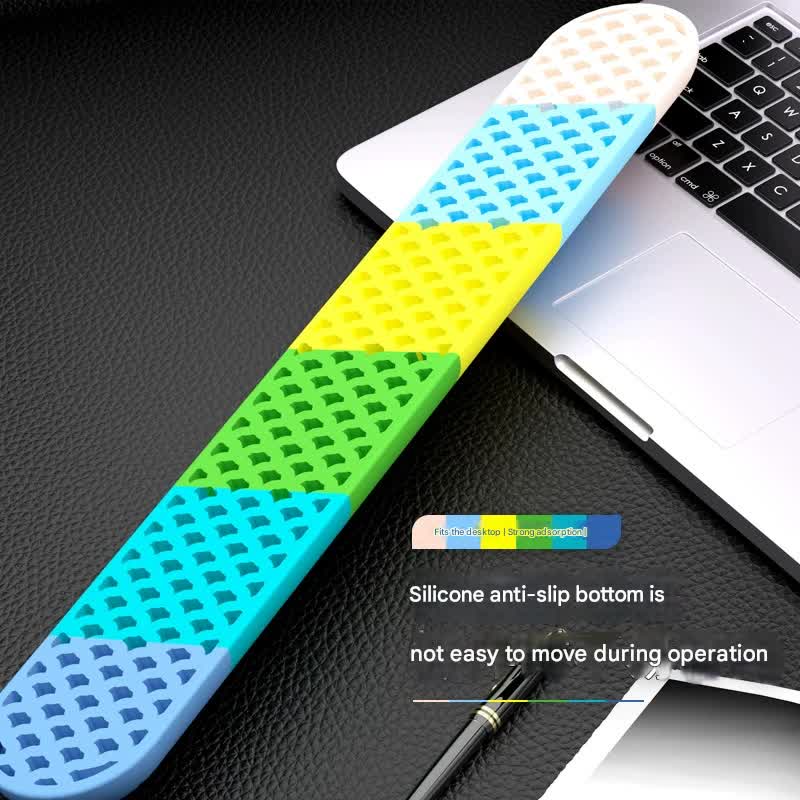 Ergonomic Keyboard & Mouse Wrist Rest Set - Soft Silicone, Non-Slip Base, Comfortable Support(blue) V888-ELOSUNG29870