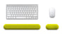 Ergonomic Keyboard & Mouse Wrist Rest Set - Soft Silicone, Non-Slip Base, Comfortable Support(yellow) V888-ELOSUNG29872