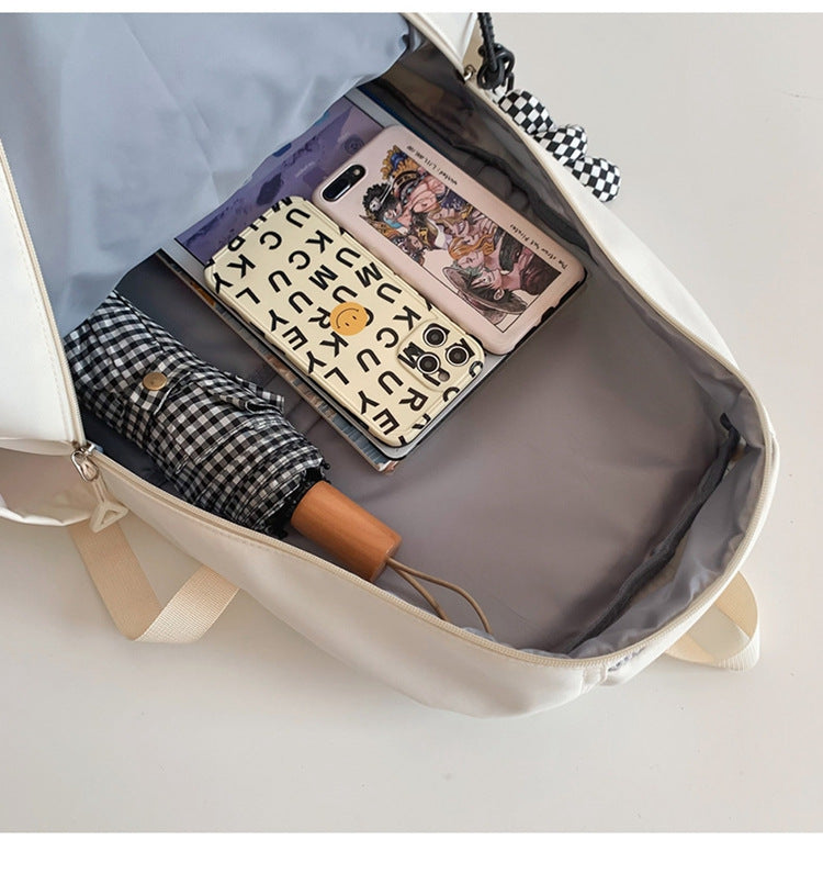 Large Capacity Nylon Backpack - Fits Tablet, A4 Magazines, Umbrella - Multiple Pockets & Adjustable V888-ELOSUNG29874