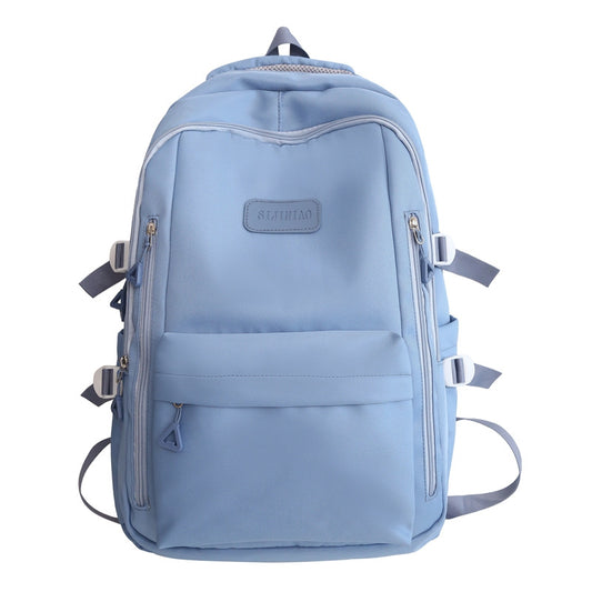 Large Capacity Nylon Backpack - Fits Tablet, A4 Magazines, Umbrella - Multiple Pockets & Adjustable V888-ELOSUNG29875