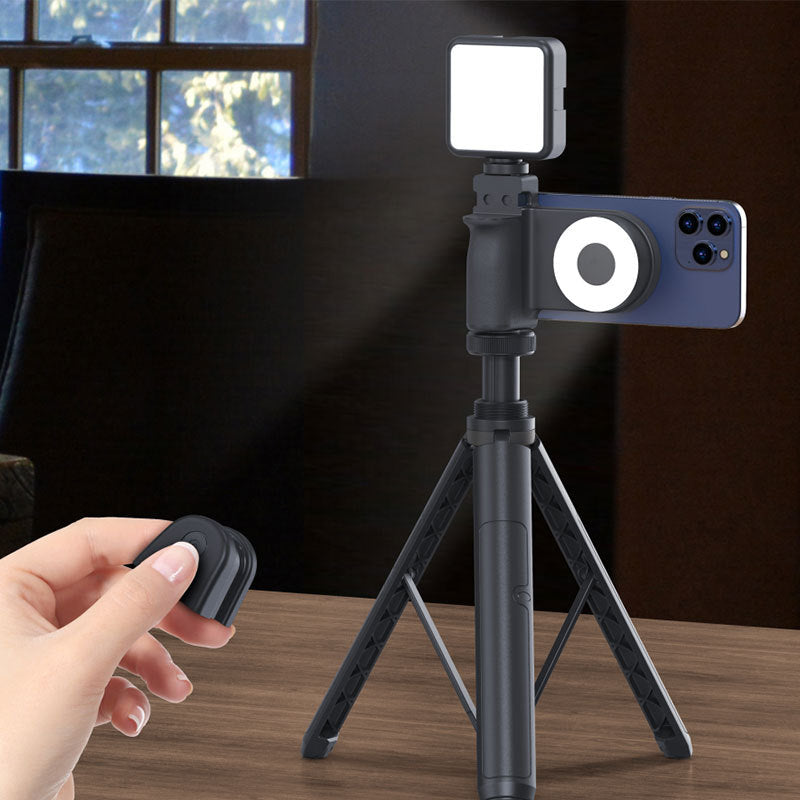MagSafe Compatible Camera Grip & Phone Stand with Detachable Bluetooth Remote - Versatile Photography V888-ELOSUNG29879