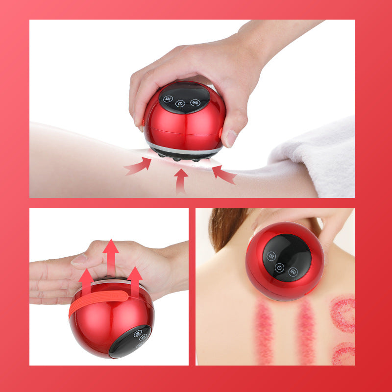 Smart Electric Cupping & Gua Sha Massager with Red Light Therapy & Magnetic Stones - 5 Levels, V888-ELOSUNG29897