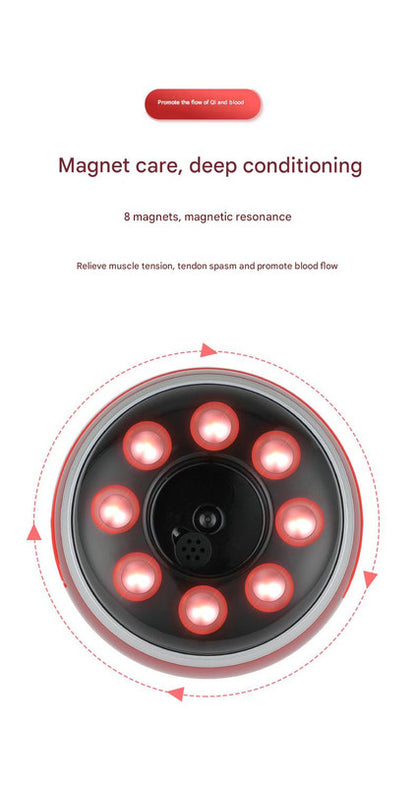 Smart Electric Cupping & Gua Sha Massager with Red Light Therapy & Magnetic Stones - 5 Levels, V888-ELOSUNG29898