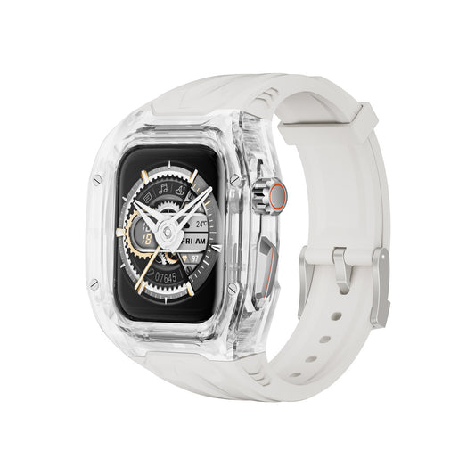 Transparent PC+TPU Sports Watch Strap & Case for Smart Watch - Raised Edge Protection, Wireless Charging V888-ELOSUNG29937