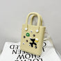 EVA Large Capacity Crossbody & Handbag - Customizable with Charms, Lightweight & Versatile,Khaki (with DIY V888-ELOSUNG29960