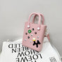 EVA Large Capacity Crossbody & Handbag - Customizable with Charms, Lightweight & Versatile,Pink (with DIY V888-ELOSUNG29964