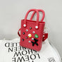 EVA Large Capacity Crossbody & Handbag - Customizable with Charms, Lightweight & Versatile,Red (with DIY V888-ELOSUNG29965
