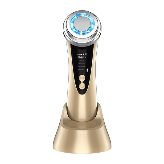 4-in-1 Facial Beauty Device - LED Light Therapy, Warm Lifting, Ion Cleansing & Eye Care(gold) V888-ELOSUNG29980