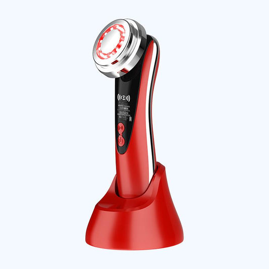 4-in-1 Facial Beauty Device - LED Light Therapy, Warm Lifting, Ion Cleansing & Eye Care(red) V888-ELOSUNG29981