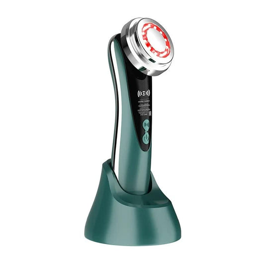 4-in-1 Facial Beauty Device - LED Light Therapy, Warm Lifting, Ion Cleansing & Eye Care(green) V888-ELOSUNG29982