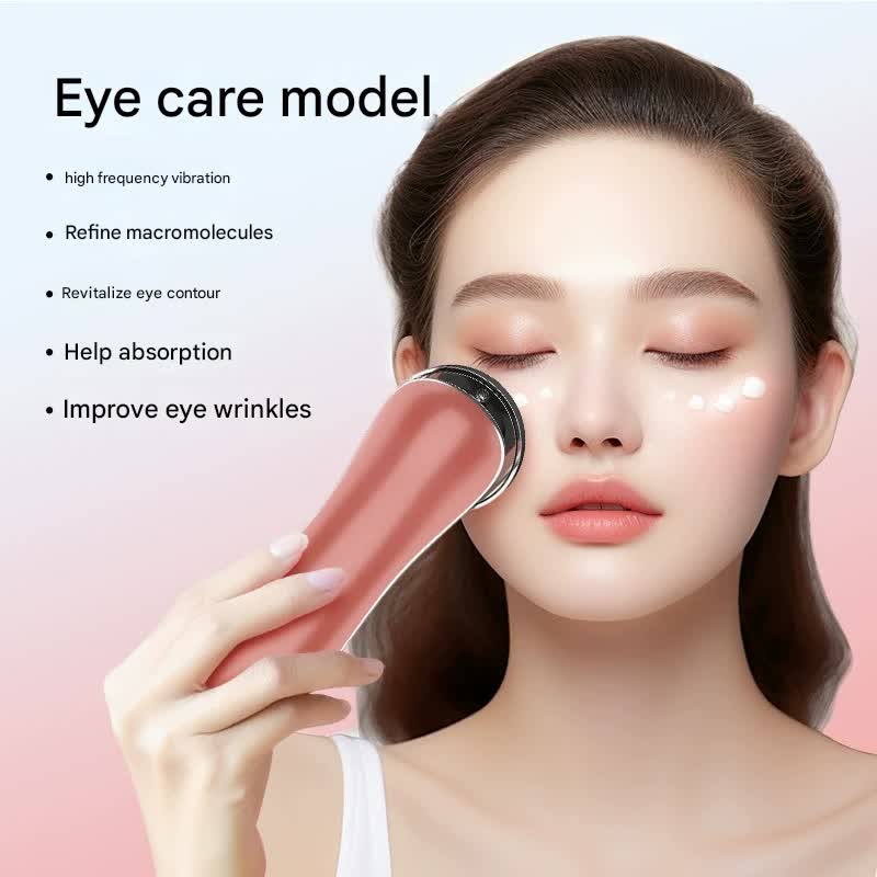 4-in-1 Facial Beauty Device - LED Light Therapy, Warm Lifting, Ion Cleansing & Eye Care(pink) V888-ELOSUNG29983