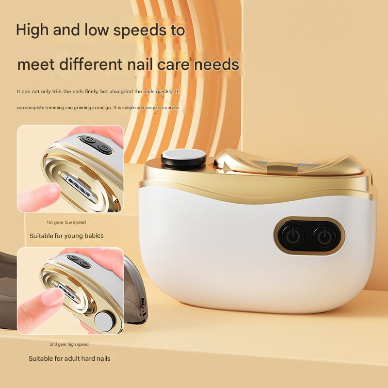 Electric Nail Clipper & Grinder - 2-in-1 Automatic Trimmer with 2 Speeds, Type-C Charging, Safe for All V888-ELOSUNG29985