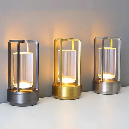 Cross-Shaped LED Table Lamp - Gold Touch Button with USB Charging V888-ELOSUNG30023