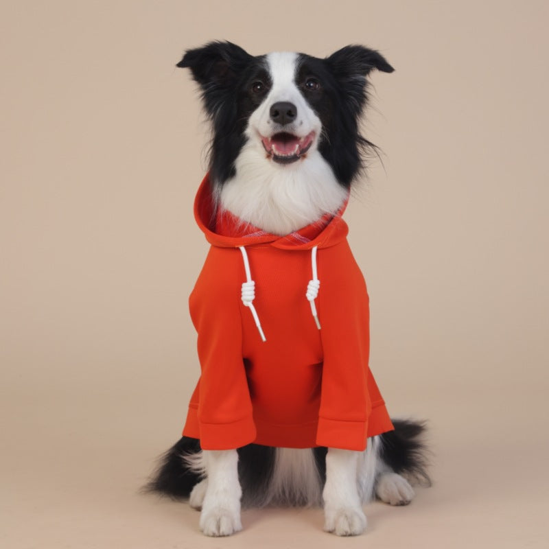 Orange Classic Dog Sweatshirt with Hood & Drawstrings - For Large Dogs (Size : 9XL) V888-ELOSUNG31065