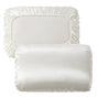 Beige Silky Satin Pillowcase Pair - Smooth for Hair & Skin, Elastic Fitted (46x90+16cm) V888-ELOSUNG31122