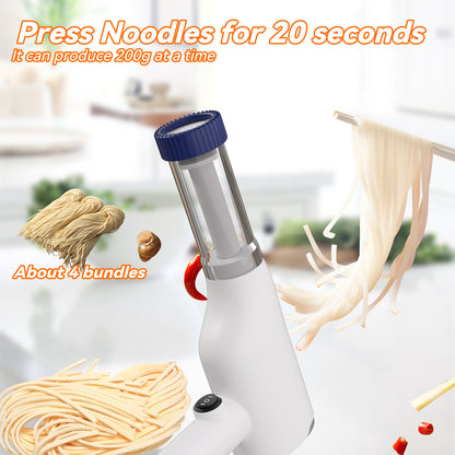 Blue Portable Rechargeable Noodle Maker - Multiple Shaping Discs V888-ELOSUNG31129