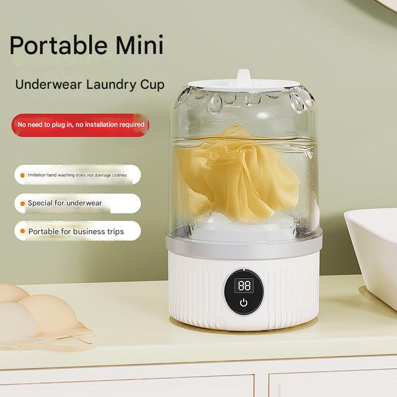 Blue Travel-Friendly Mini Washing Machine - USB Powered, Automatic, for Small Loads V888-ELOSUNG31131
