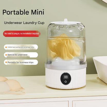 Blue Travel-Friendly Mini Washing Machine - USB Powered, Automatic, for Small Loads V888-ELOSUNG31131
