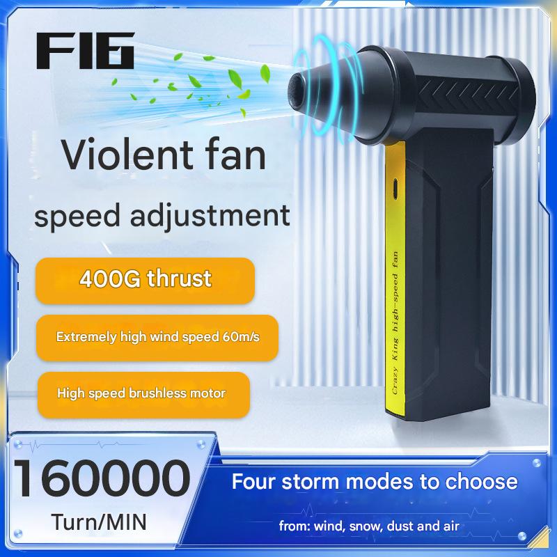 Portable Jet Fan - 200W Powerful Handheld Air Duster & Blower (Camouflage) V888-ELOSUNG31150