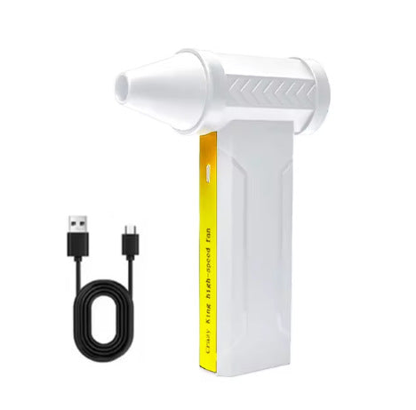 Portable Jet Fan - 200W Powerful Handheld Air Duster & Blower (White) V888-ELOSUNG31152