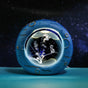 Celestial Ring LED Crystal Ball Lamp - 3D Engraving, Unique Gift (Lily of the Valley) V888-ELOSUNG31156