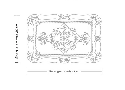 4 pcs Decorative Faux Leather Placemats - Unique Shape, Beautiful Packaging (Beige) V888-ELOSUNG31205