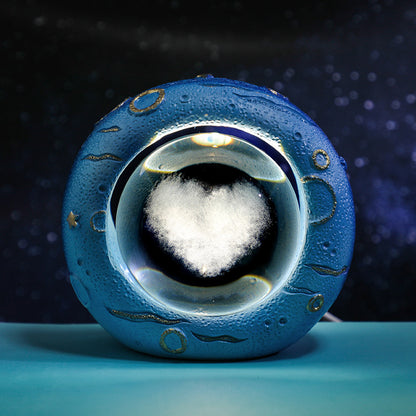 Celestial Ring LED Crystal Ball Lamp - 3D Engraving, Unique Gift (Love Cloud) V888-ELOSUNG31223