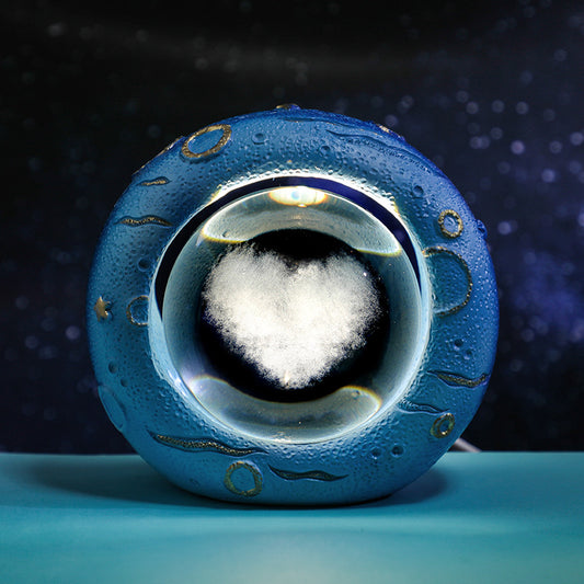 Celestial Ring LED Crystal Ball Lamp - 3D Engraving, Unique Gift (Love Cloud) V888-ELOSUNG31223