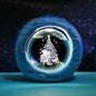 Celestial Ring LED Crystal Ball Lamp - 3D Engraving, Unique Gift (Santa Claus) V888-ELOSUNG31224