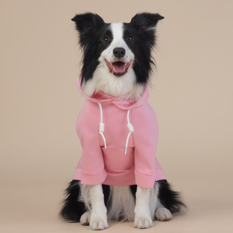Pink Classic Dog Sweatshirt with Hood & Drawstrings - For Large Dogs (Size : 9XL) V888-ELOSUNG31258