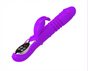 (Purple)Ultimate G-Spot & Clitoral Rabbit Vibrator - Telescopic, Heated, Rotating V888-ELOSUNG31309