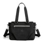 Black Versatile Water-Repellent Nylon Tote Bag - Lightweight Multi-Pocket Shoulder & Crossbody Handbag V888-ELOSUNG32011