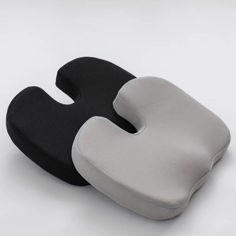Black Ergonomic U-Shaped Memory Foam Seat Cushion - Coccyx Relief & Posture Support with Breathable Cover V888-ELOSUNG32015