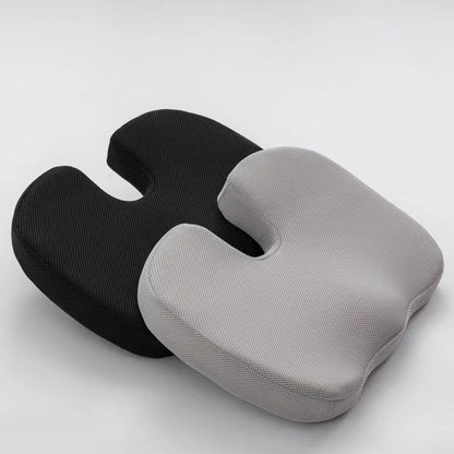 Black Ergonomic U-Shaped Memory Foam Seat Cushion - Coccyx Relief & Posture Support with Breathable Cover V888-ELOSUNG32015