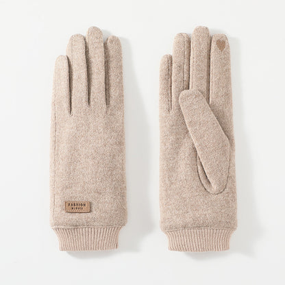 Pink Elegant Women's Wool Blend Winter Gloves - Cozy Fleece-Lined Touchscreen Warmth V888-ELOSUNG32030