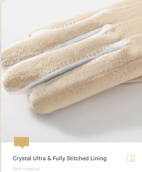Pink Elegant Women's Wool Blend Winter Gloves - Cozy Fleece-Lined Touchscreen Warmth V888-ELOSUNG32030