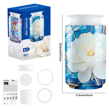 Colorful Style 4 DIY 3D Puzzle Vase - Creative Jigsaw Flower Holder with Waterproof Liner - Decorative Home V888-ELOSUNG32045