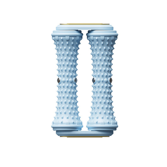 Blue Ergonomic Dual Foot Massage Roller - Deep Tissue Relief for Plantar Fasciitis, Arch Pain & Tired Feet V888-ELOSUNG32087