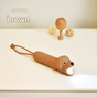 Brown Adorable Dog Silicone LED Flashlight for Kids - USB Rechargeable, Dimmable Brightness, Portable Night V888-ELOSUNG32113