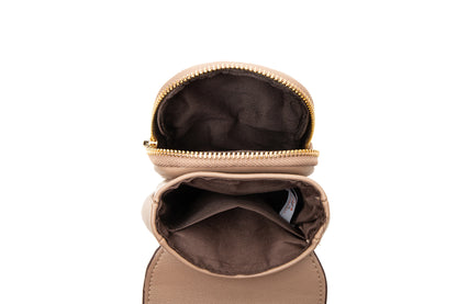 Black Chic Quilted Crossbody Phone Bag - PU Leather Mini Purse with Floral Stitching & Adjustable Strap V888-ELOSUNG32132