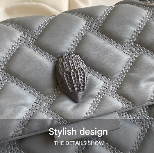 Black Chic Quilted Crossbody Bag for Women - PU Leather Diamond Pattern Chain Strap Shoulder Purse with V888-ELOSUNG32133