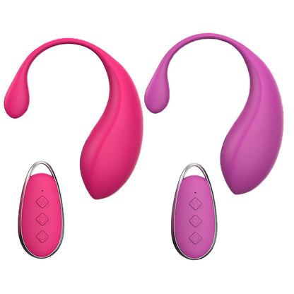 Purple Silky Silicone Remote Control Vibrating Egg - 12 Powerful Modes for Discreet Pleasure V888-ELOSUNG32156