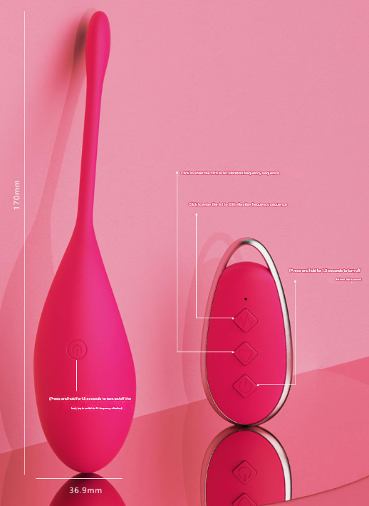 Purple Silky Silicone Remote Control Vibrating Egg - 12 Powerful Modes for Discreet Pleasure V888-ELOSUNG32156