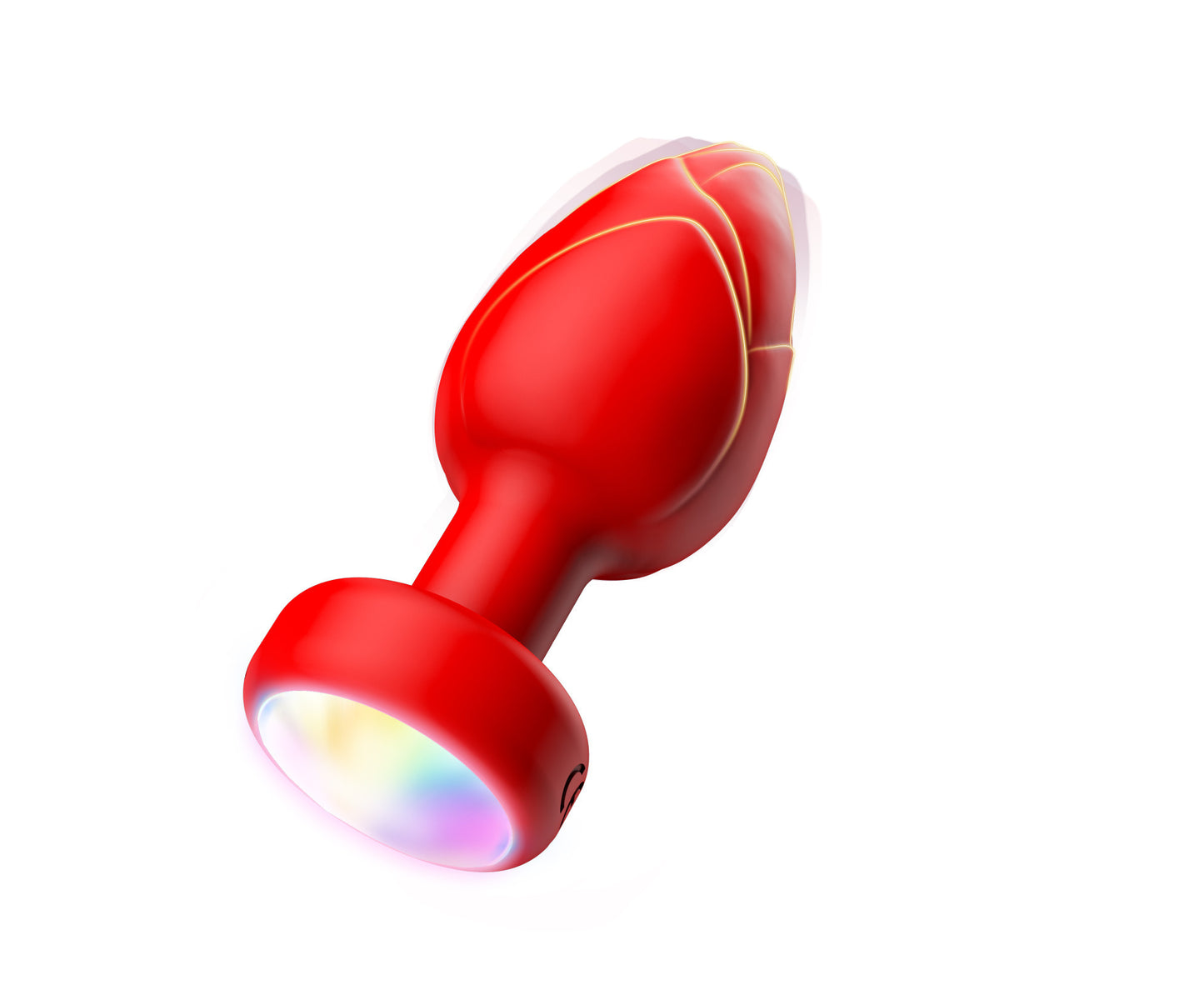 Red Luminous LED Vibrating Anal Plug with Wireless Remote - 10 Speeds, 7 Light Modes, Waterproof Silicone V888-ELOSUNG32164