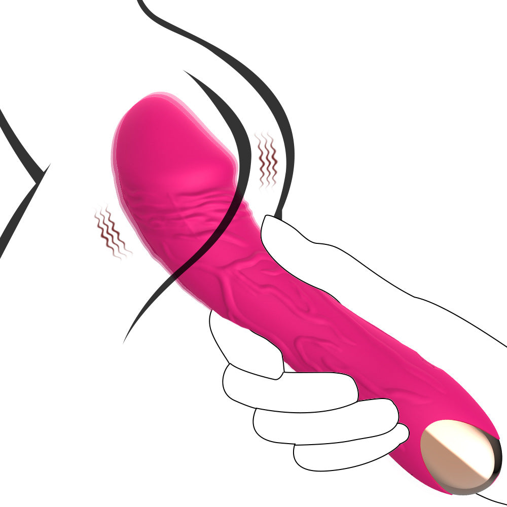 Pink Intense Pleasure G-Spot Vibrator - 20 Speed Rechargeable Silicone Wand with Magnetic Charging V888-ELOSUNG32171