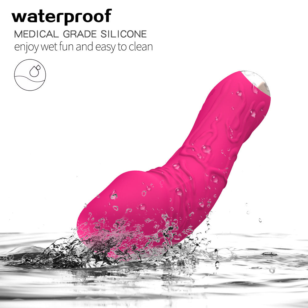 Black Intense Pleasure G-Spot Vibrator - 20 Speed Rechargeable Silicone Wand with Magnetic Charging V888-ELOSUNG32172